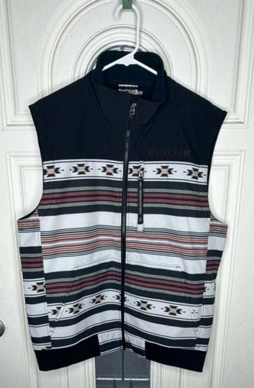 Cinch Men's Southwest Print Multi-Color Bonded Vest MWV1545002